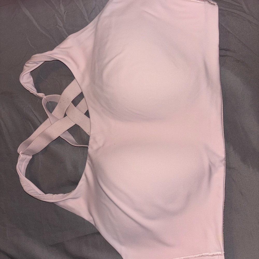 Lululemon Athletica Light Pink Cross-Back Sports Bra